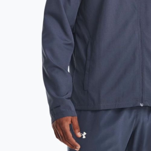Kurtka do biegania męska Under Armour Storm Run Hooded downpour gray/harbor blue/reflective