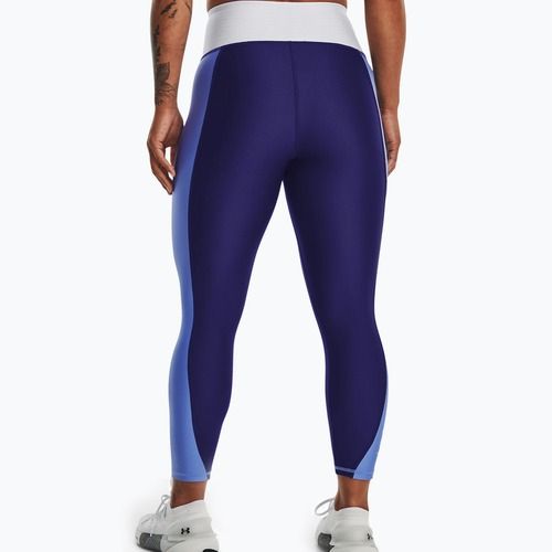 Legginsy treningowe damskie Under Armour Armour Blocked Ankle sonar blue/white