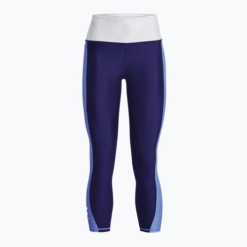 Legginsy treningowe damskie Under Armour Armour Blocked Ankle sonar blue/white