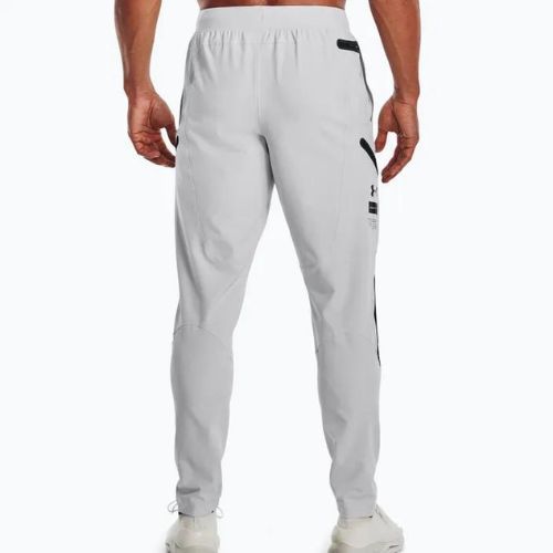 Spodnie treningowe męskie Under Armour Unstoppable Cargo halo gray/black