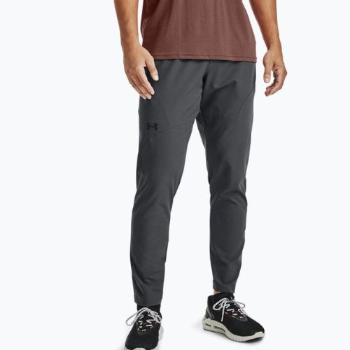 Spodnie treningowe męskie Under Armour Unstoppable Tapered pitch gray/black
