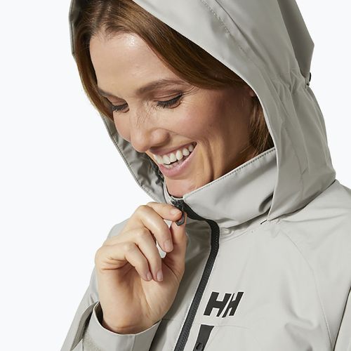 Kurtka żeglarska damska Helly Hansen Hp Racing Lifaloft Hooded mellow grey