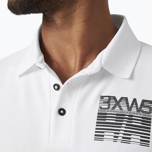 Koszulka trekkingowa męska Helly Hansen Hp Racing Polo white