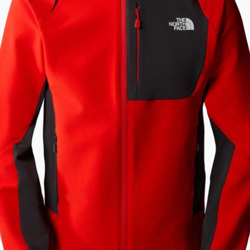 Kurtka softshell męska The North Face AO Softshell Hoodie fiery red/asphalt grey/black