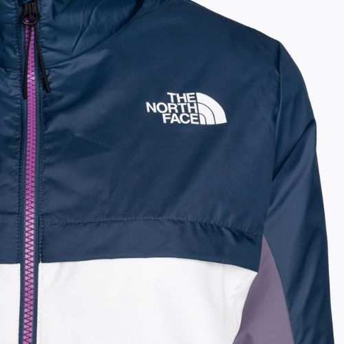 Kurtka przeciwwiatrowa damska The North Face Mountain Athletics Wind Full Zip white/lunar slate/blue