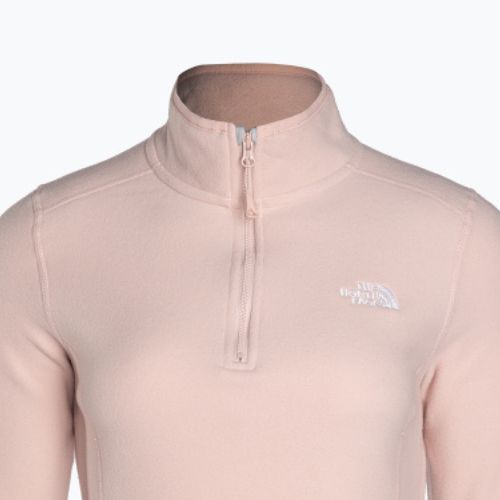 Bluza damska The North Face 100 Glacier 1/4 Zip pink moss