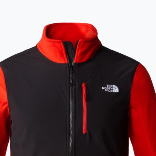 Bluza trekkingowa męska The North Face Glacier Pro FZ fiery red/black