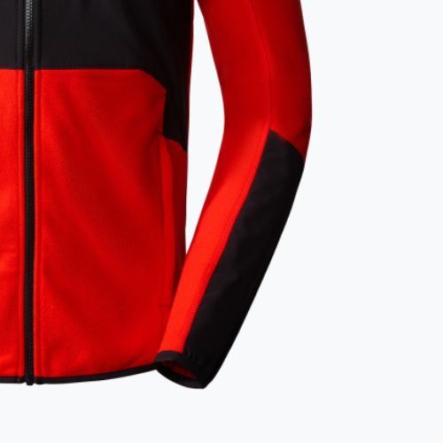 Bluza trekkingowa męska The North Face Glacier Pro FZ fiery red/black