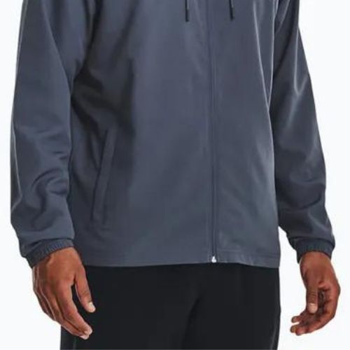 Kurtka przeciwwiatrowa męska Under Armour Sportstyle Windbreaker downpour gray/black/lime surge