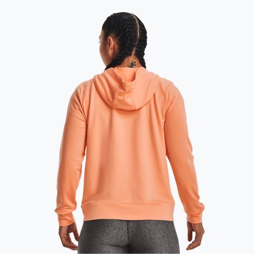 Bluza damska Under Armour Rival Terry FZ Hoodie mellow orange/white