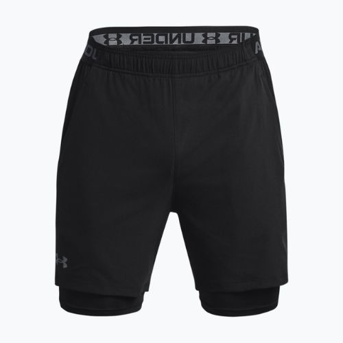 Spodenki treningowe męskie Under Armour Vanish Woven 2In1 Sts black/black/pitch gray
