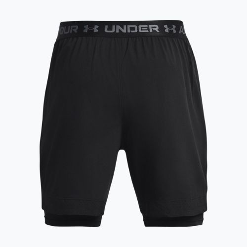 Spodenki treningowe męskie Under Armour Vanish Woven 2In1 Sts black/black/pitch gray