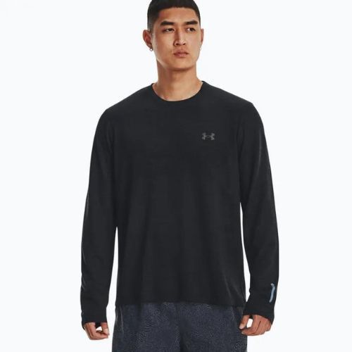Longsleeve do biegania męski Under Armour Seamless Stride black/reflective