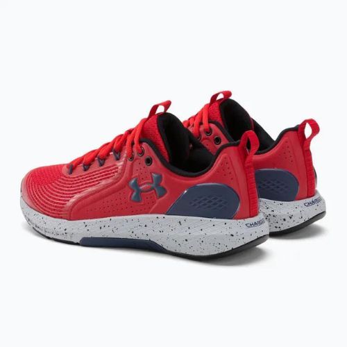 Buty treningowe męskie Under Armour Charged Commit Tr 3 red/downpour gray/downpour gray