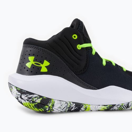 Buty do koszykówki męskie Under Armour Jet '21 black/white/lime surge