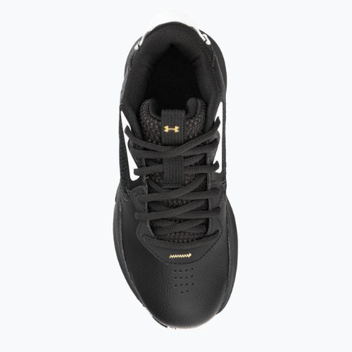 Buty do koszykówki dziecięce Under Armour GS Lockdown 6 black/black/metallic gold