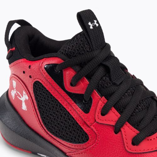 Buty do koszykówki dziecięce Under Armour GS Lockdown 6 red/black/white