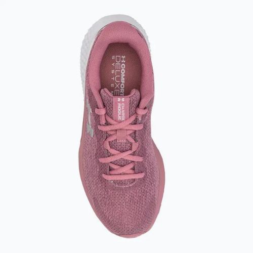 Buty do biegania damskie Under Armour W Charged Rogue 3 Knit pink elixir/white/metallic silver