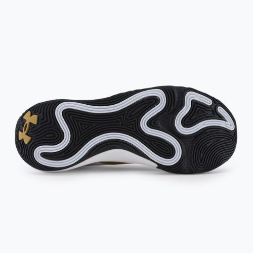 Buty do koszykówki Under Armour Spawn 5 white/black/metallic gold