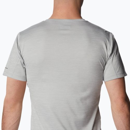 Koszulka trekkingowa męska Columbia Zero Rules Grph columbia grey hthr/fractal peaks grx