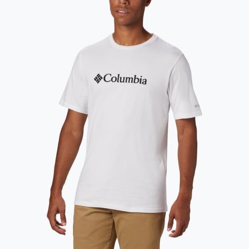 Koszulka trekkingowa męska Columbia CSC Basic Logo white