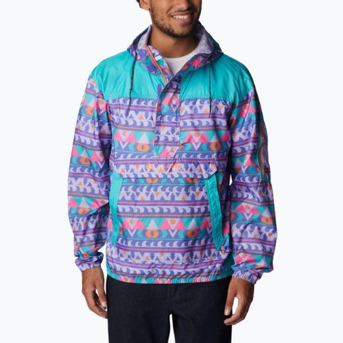 Kurtka przeciwwiatrowa męska Columbia Challenger purple lotus camp blanket/aqua