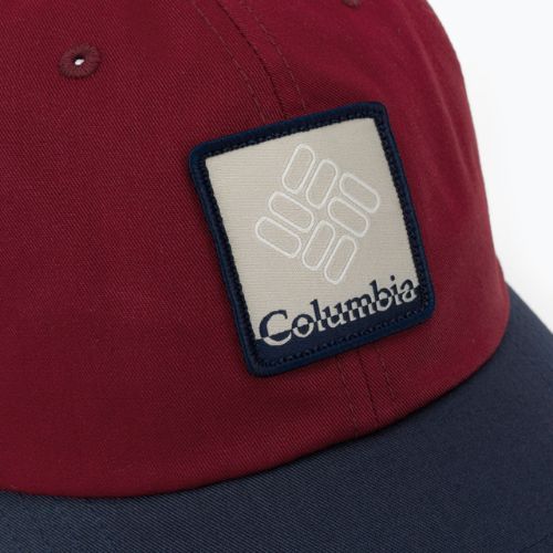 Czapka z daszkiem Columbia Roc II Ball red jasper/coll navy/gem patch
