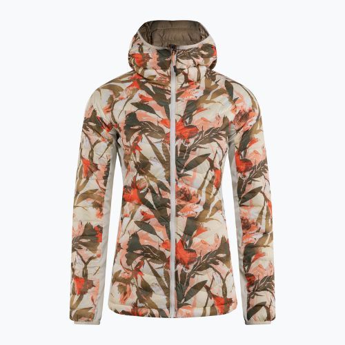 Kurtka hybrydowa damska Columbia Powder Pass Hooded chalk floriculture print