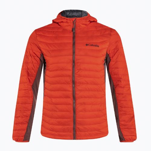 Kurtka hybrydowa męska Columbia Powder Pass Hooded spicy/light raisin