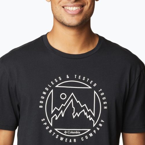 Koszulka trekkingowa męska Columbia Rapid Ridge Graphic black/boundless graphic