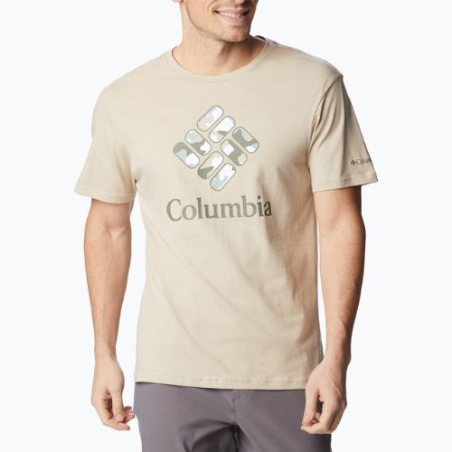 Koszulka męska Columbia Rapid Ridge Graphic ancient fossil/csc stacked camo graphic