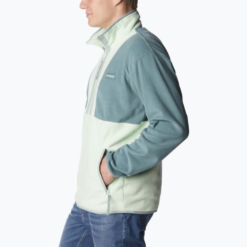 Bluza polarowa męska Columbia Back Bowl metal/ice green/niagara