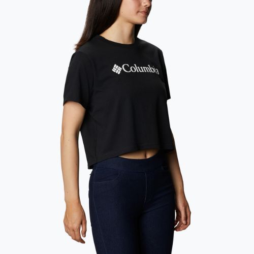 Koszulka trekkingowa damska Columbia North Cascades Cropped black