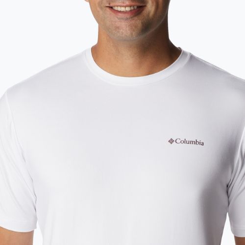 Koszulka trekkingowa męska Columbia Tech Trail Graphic white/palmscape tonal graphic