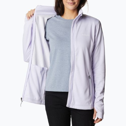 Bluza trekkingowa damska Columbia Park View Grid Fleece purple tint heather