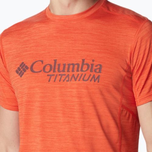 Koszulka trekkingowa męska Columbia Titan Pass Graphic spicy/csc titanium graphic