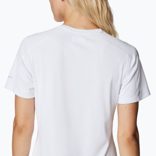 Koszulka trekkingowa damska Columbia Zero Rules Graphic Crew white/csc range lines graphic
