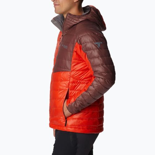 Kurtka męska Columbia Platinum Peak Hooded spicy/light raisin