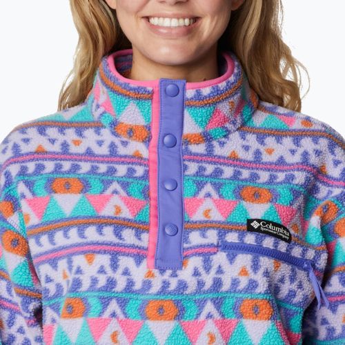 Bluza damska Columbia Helvetia Cropped 1/2 purple lotus/camp blanket