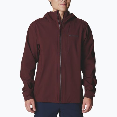 Kurtka przeciwdeszczowa męska Columbia Omni-Tech Ampli-Dry elderberry