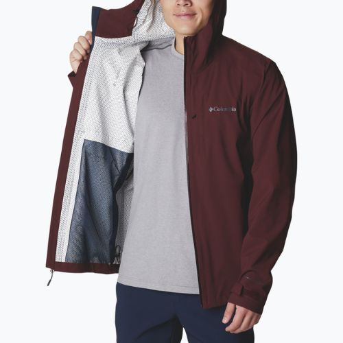 Kurtka przeciwdeszczowa męska Columbia Omni-Tech Ampli-Dry elderberry