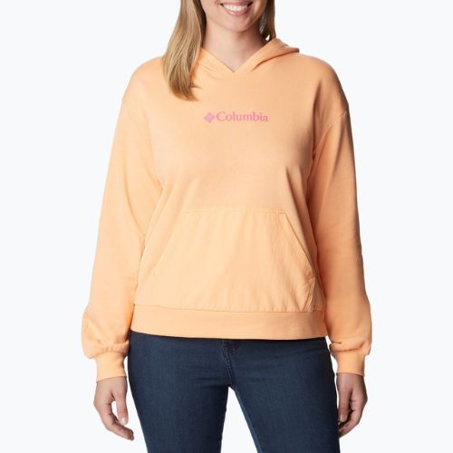 Bluza damska Columbia Logo III French Terry peach wild geranium