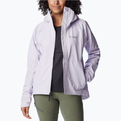 Kurtka softshell damska Columbia Platinum Peak Softshell purple tint