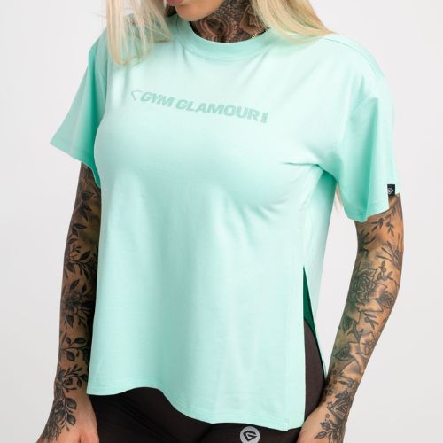 Koszulka treningowa damska Gym Glamour Glamour mint