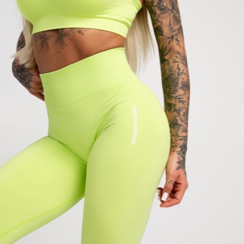 Legginsy treningowe damskie Gym Glamour Compress apple