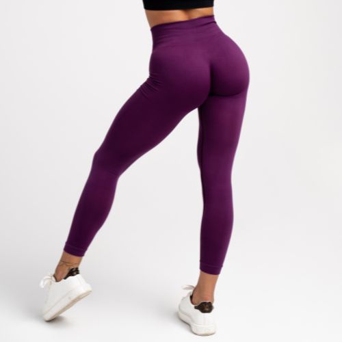 Legginsy treningowe damskie Gym Glamour Flexible violet