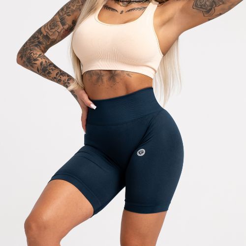Spodenki treningowe damskie Gym Glamour Flexible dark sea