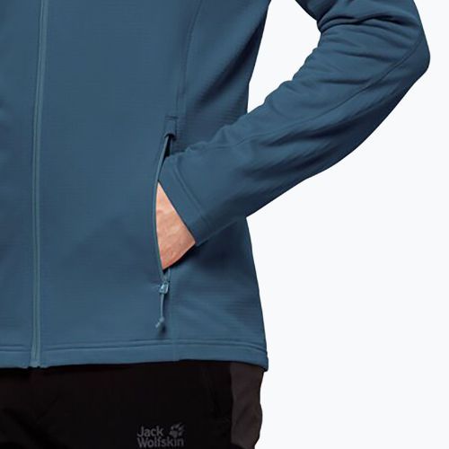 Bluza trekkingowa męska Jack Wolfskin Kolbenberg FZ dark sea