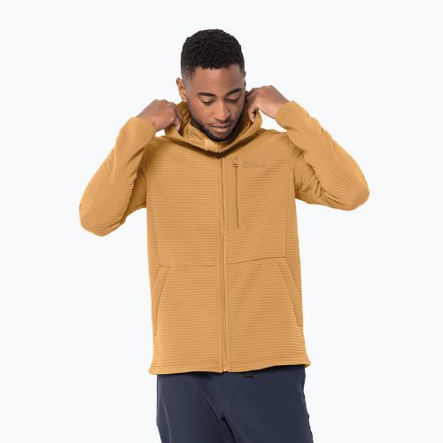 Bluza trekkingowa męska Jack Wolfskin Modesto Hooded honey yellow