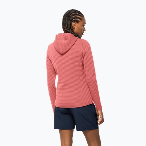 Bluza trekkingowa damska Jack Wolfskin Modesto Hooded faded rose